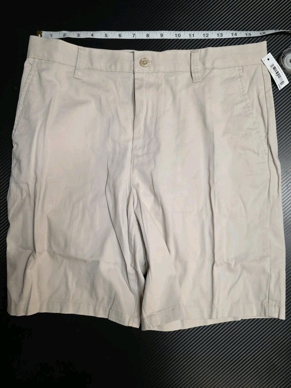 Amazon Essentials 100% Cotton Classic Fit 7'' Inseam Men's Shorts US 33 Stone